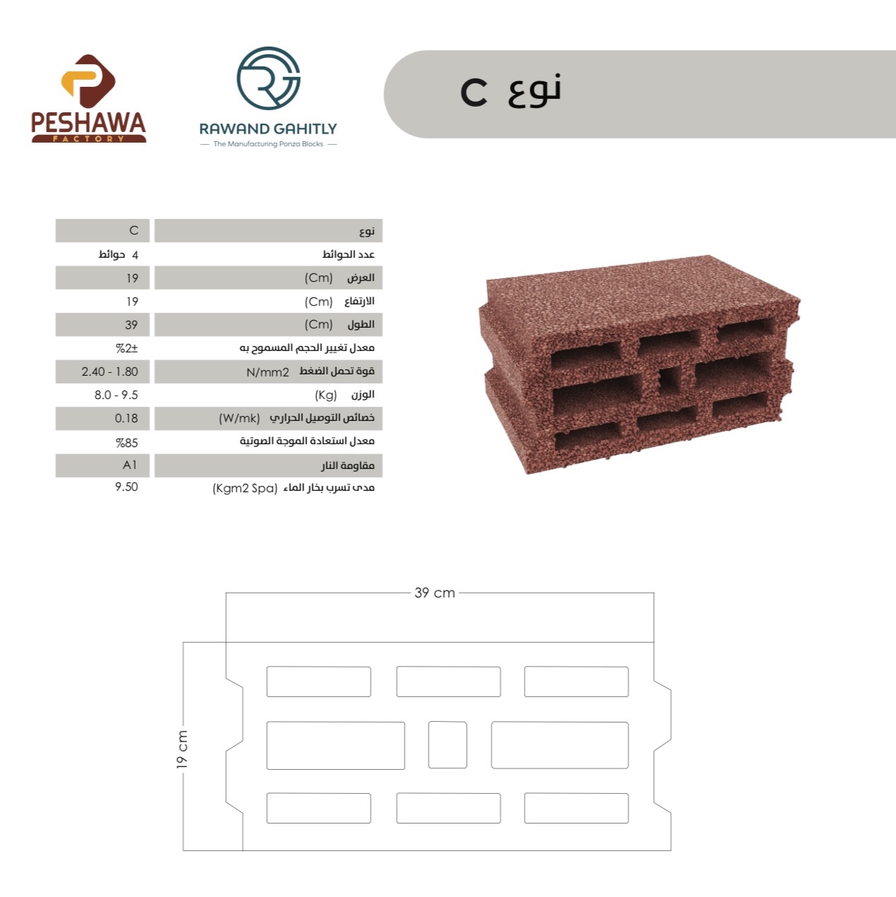 Ponza Type C 20cm